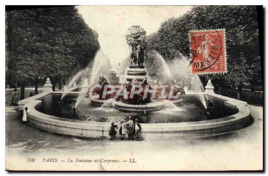CPA Paris La Fontaine De Carpeaux