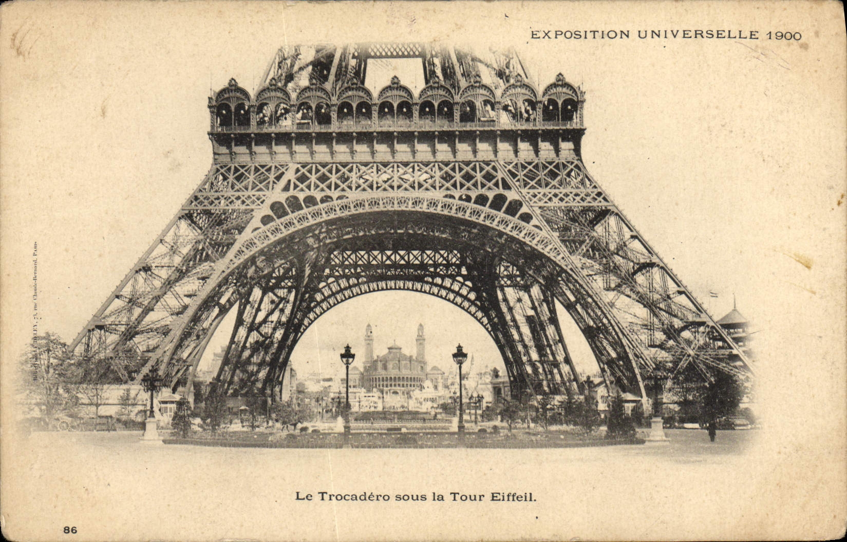 CPA Exposition Universelle 1900 Le Trocadero Sous La Tour Eiffel