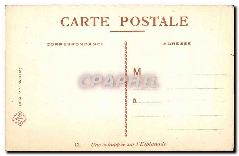 CPA Une Echappee Sur L'Esplanade Exposition Internationale Des Arts Decoratifs Paris 1925 — Rückseite