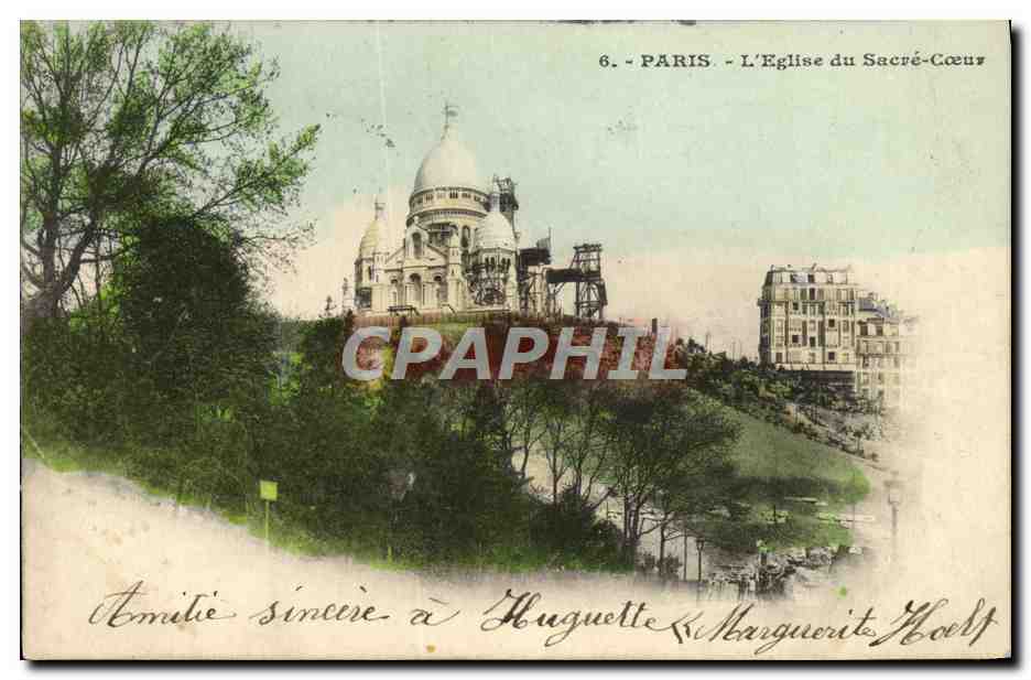 CPA Paris L'Eglise Du Sacre Coeur