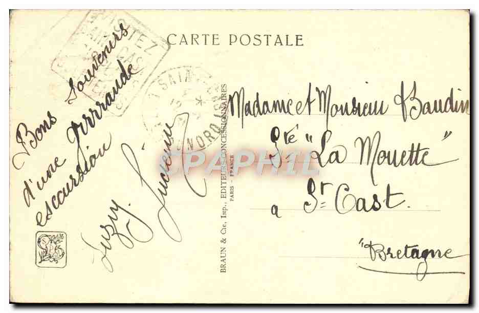 CPA Exposition Coloniale Internationale Paris Pavillon Du Cambodge — Rückseite