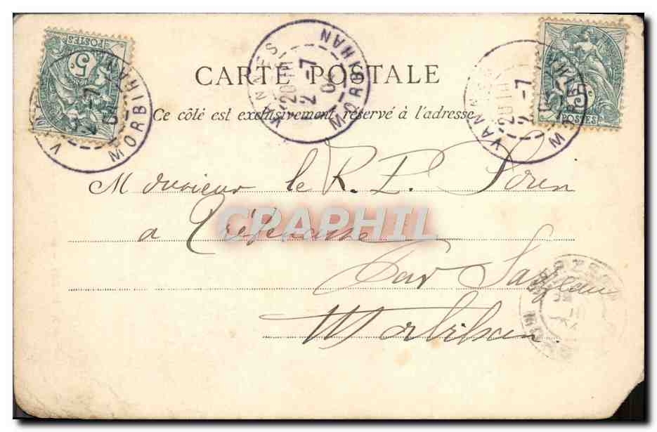 CPA Paris Notre Dame Dame Portail Saint Anne — Rückseite