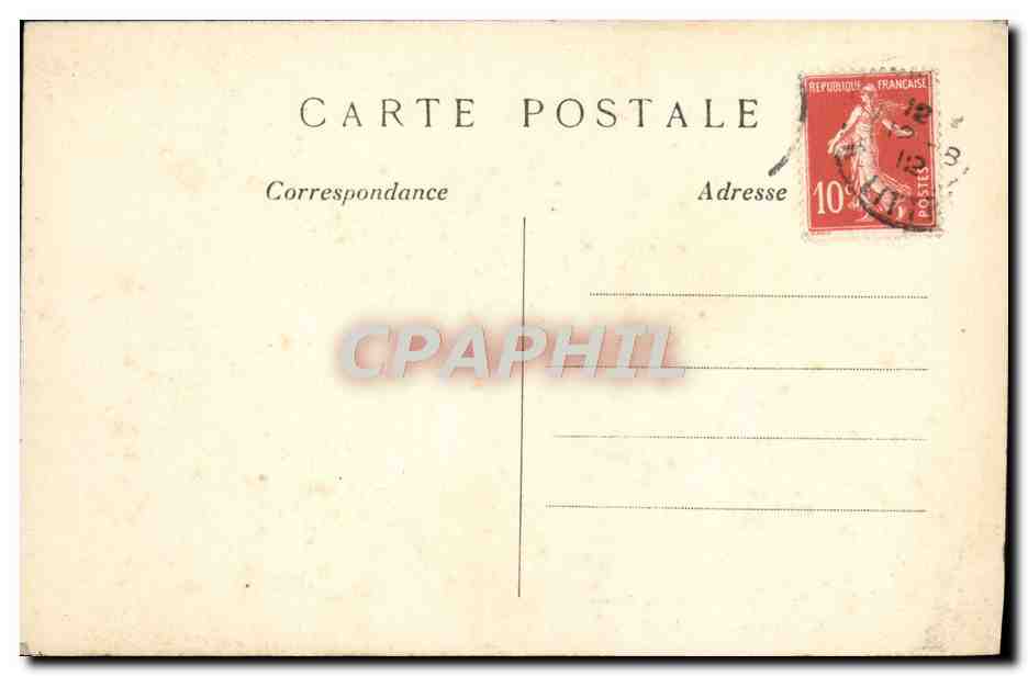 CPA Paris Facade Notre Dame La Rosace Et Les Rois d'Israel — Verso