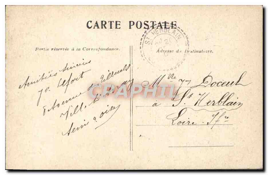 CPA Paris Notre Dame — Verso