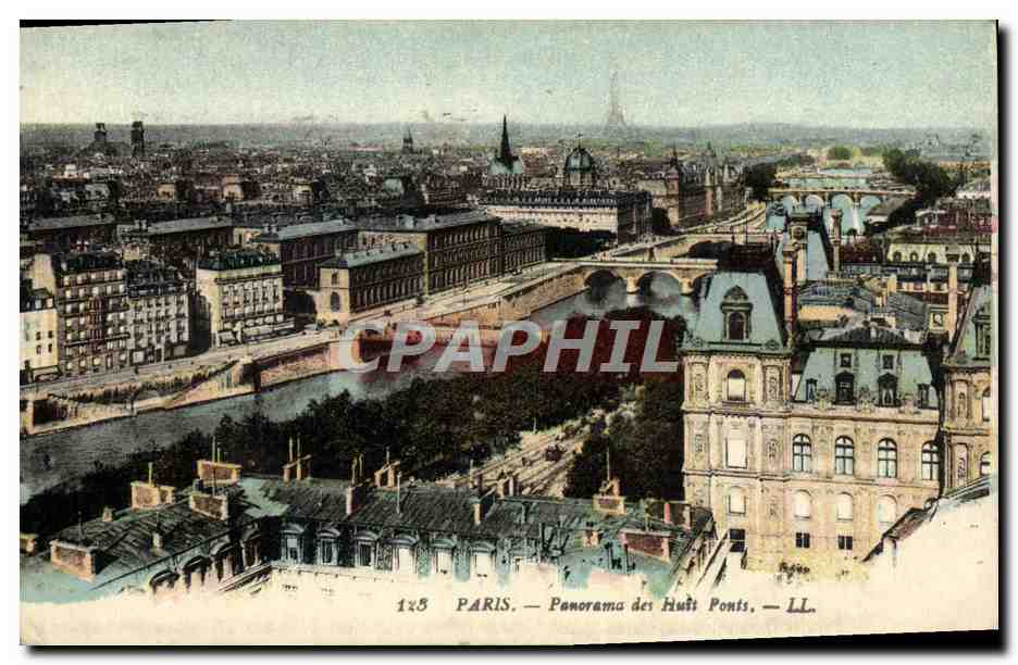 Paris — Panorama des Huit Ponts — LL. — n° 128