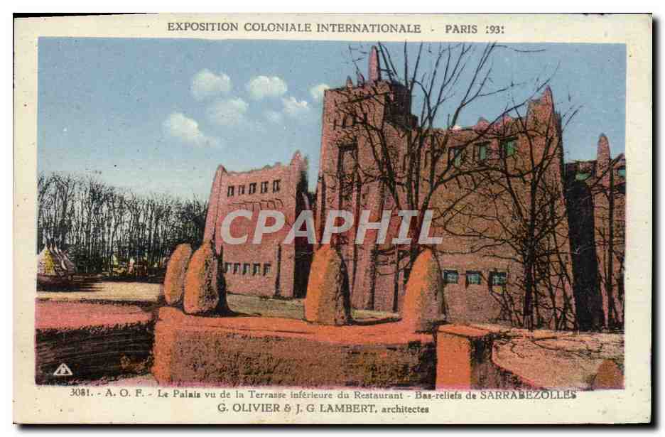 CPA Exposition Coloniale Internationale Paris 1931 Le Palais Vu De La Terrasse