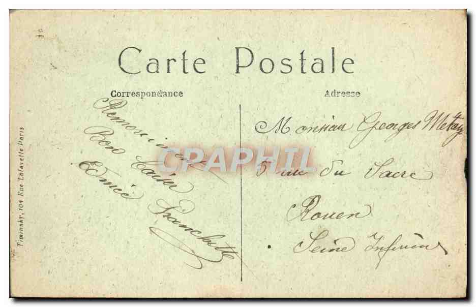 CPA Paris La Place De La Republique — Rückseite