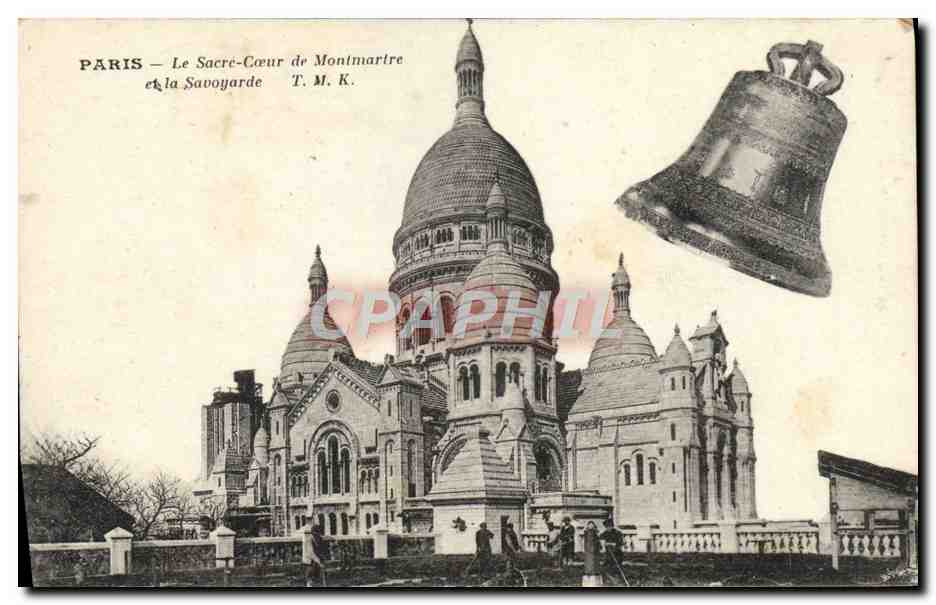 CPA Paris Le Sacre Coeur De Montmartre Et La Savoyarde Cloche 