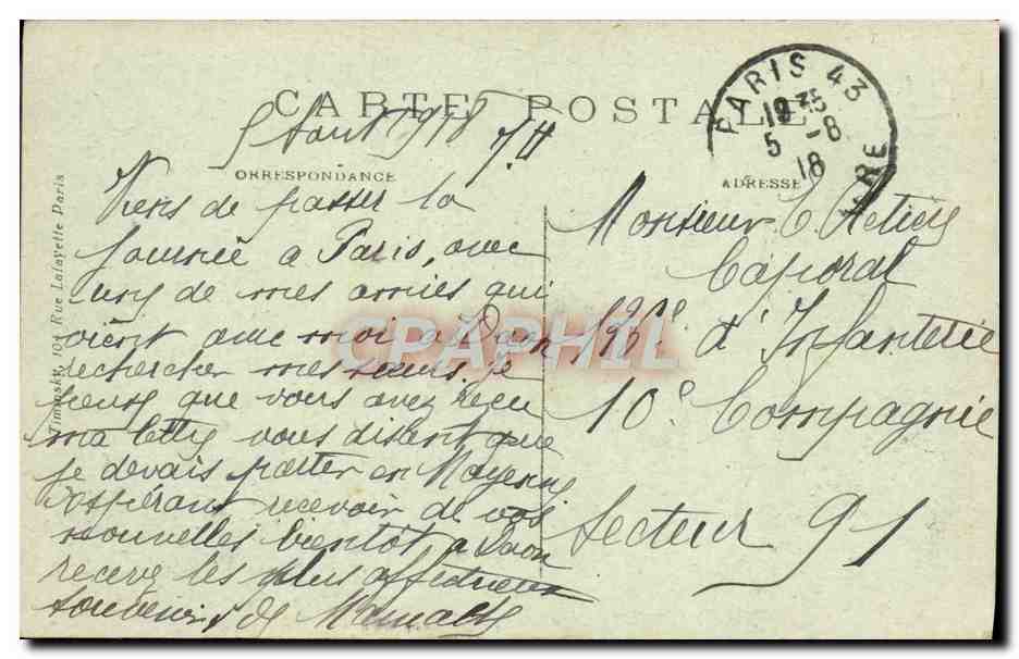 CPA Paris Le Sacre Coeur De Montmartre Et La Savoyarde Cloche  — Rückseite