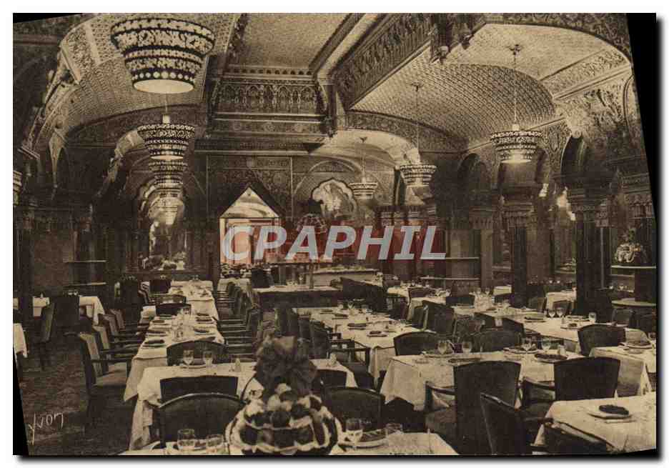 CPA Restaurant Luce Noel Peter's Passage Des Princes Rue De Richelieu La grande salle