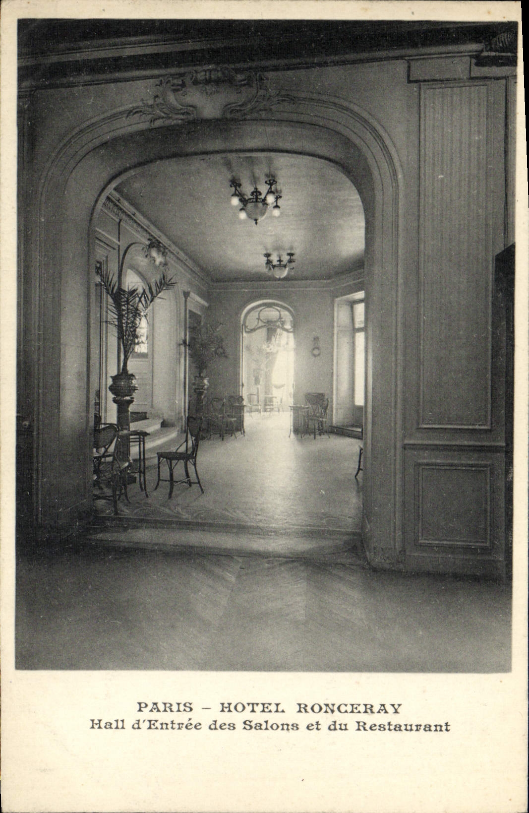 CPA Paris Hotel Ronceray Hall d'Entree Des Salons Et Du Restaurant