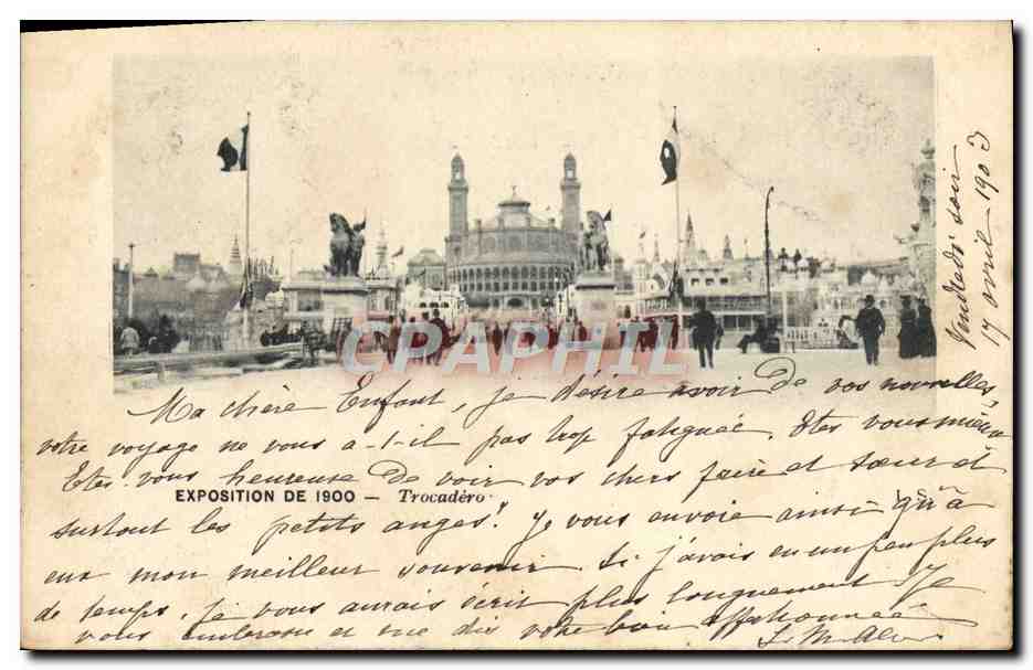 CPA Exposition De 1900 Trocadero Paris