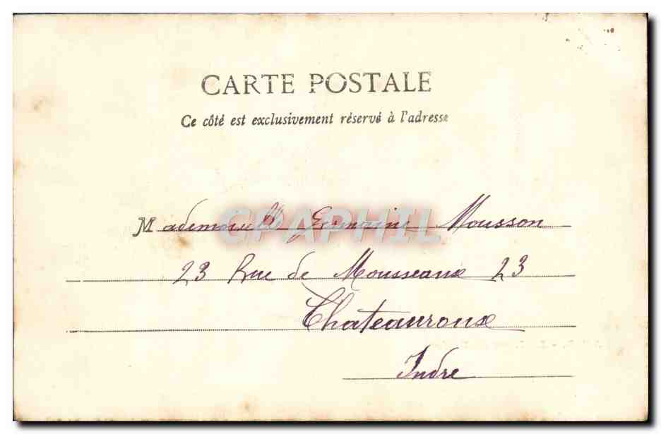 CPA Paris Le Lion De Belfort Tramway — Rückseite