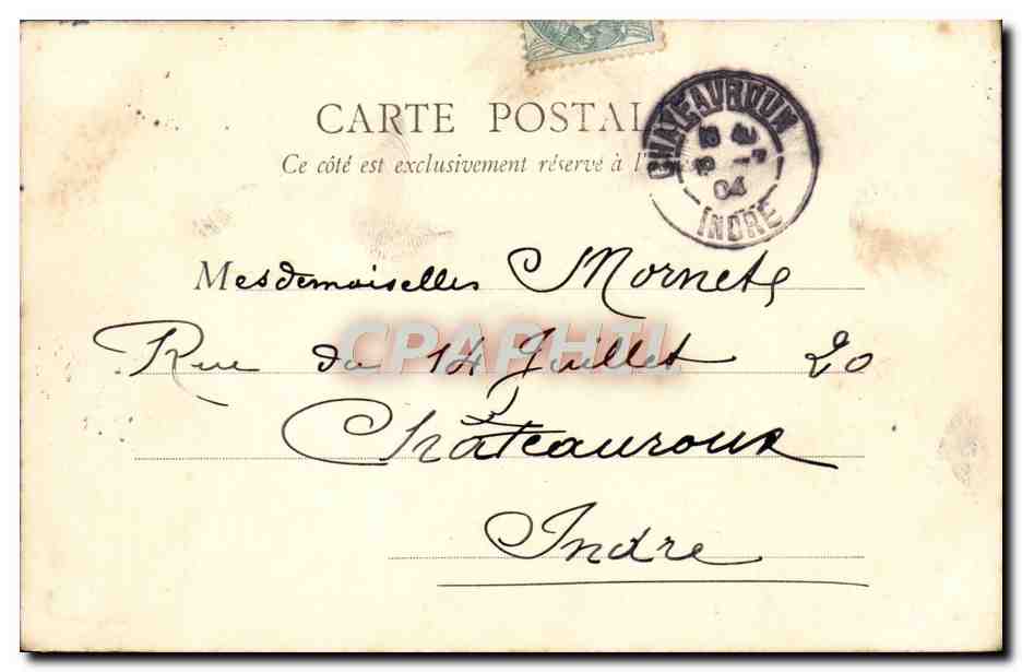 CPA Paris La Conciergerie Palais De Justice — Rückseite