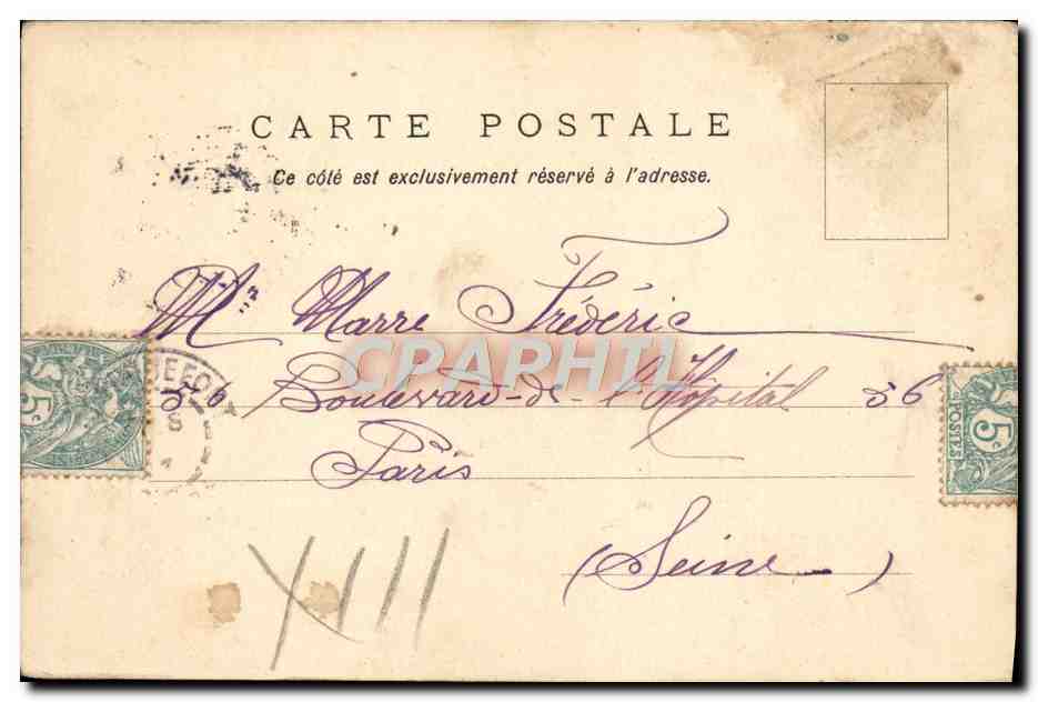 CPA Paris Le Luxembourg Paris  — Rückseite