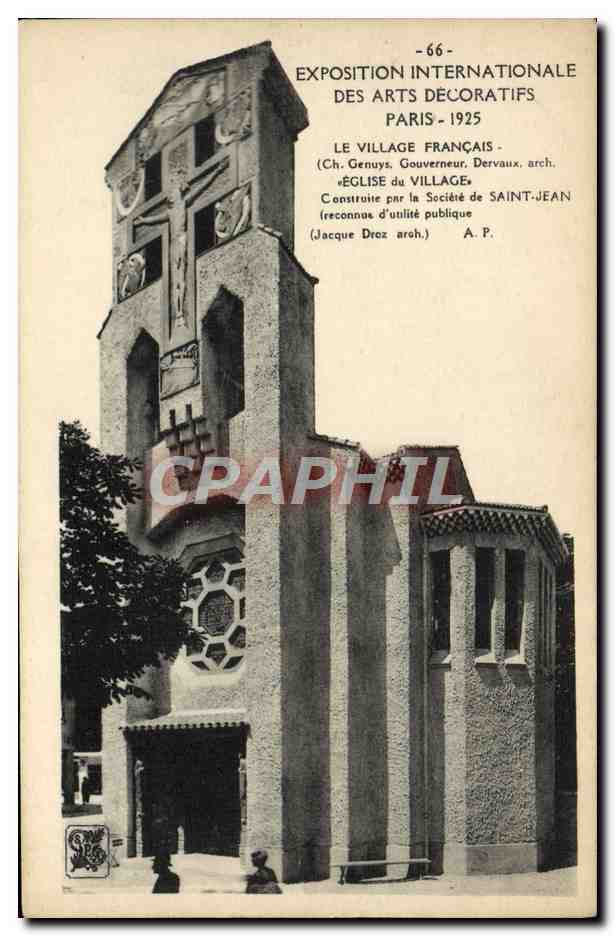 CPA Exposition Internationale Des Arts Decoratifs Paris Le Village Francais