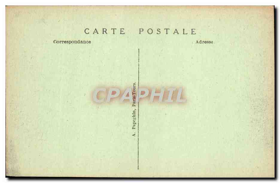 Parijs - Expositie van Decoratieve Kunsten - Paviljoen van Stoffen en Tapijten voor Inrichting van Roubaix en Tourcoing (Feure, architect) en Toren van Champagne-Elzas (Ch. Plumet, architect) - A. P. — Achterkant