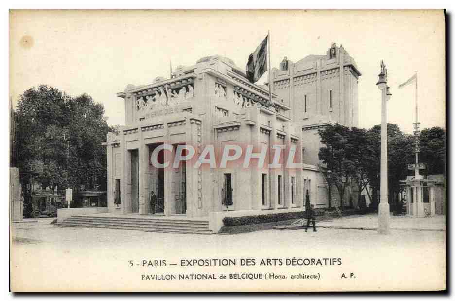 CPA Paris Exposition Internationale Des Arts Decoratifs Paris Pavillon National De Belgique