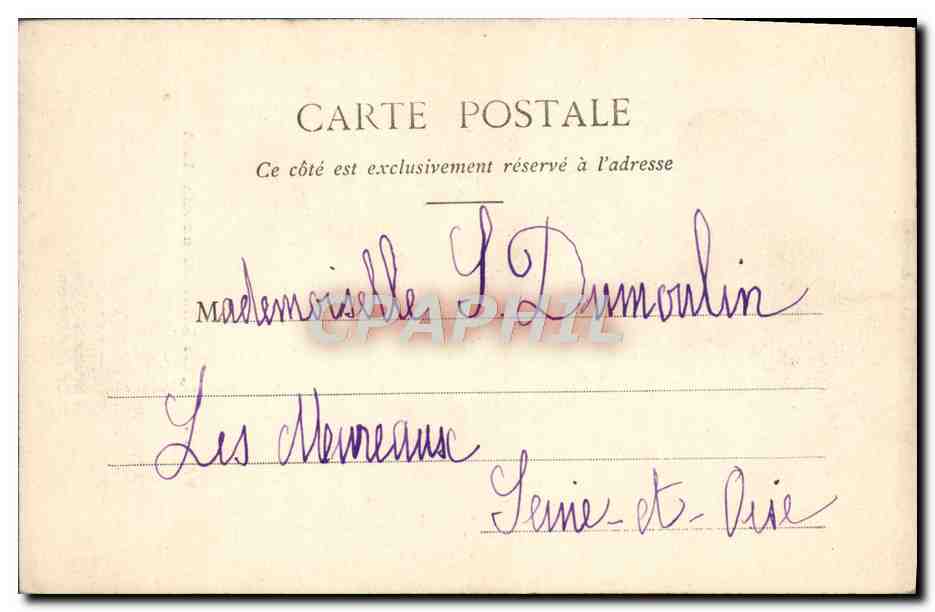 CPA Paris Eglise Saint Etienne Du Mont — Verso