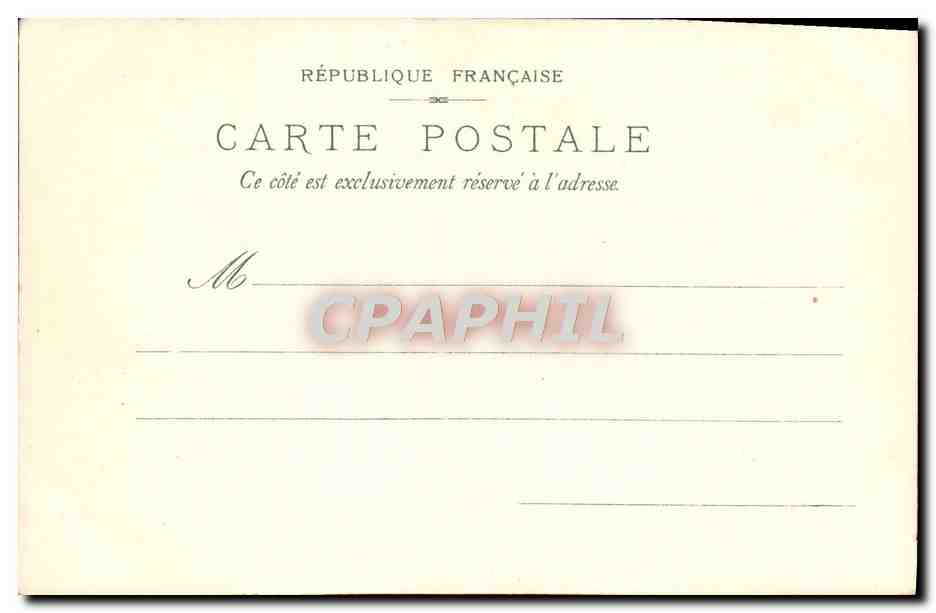 CPA Paris Musee Galliera — Rückseite