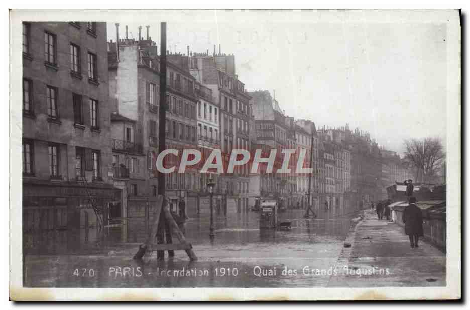 CPA Paris Quai Des Grands Augustins 