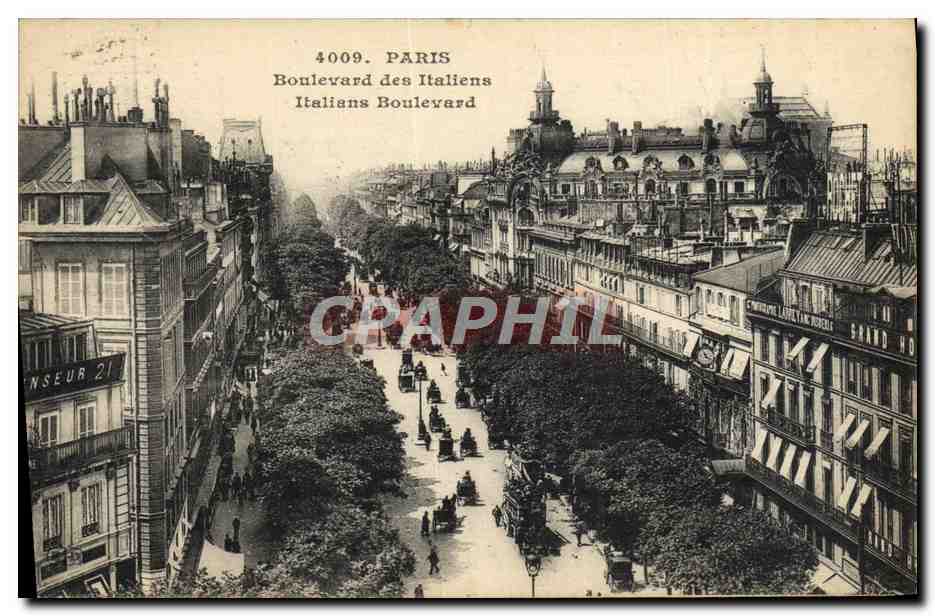 CPA Paris Boulevard Des Italiens 