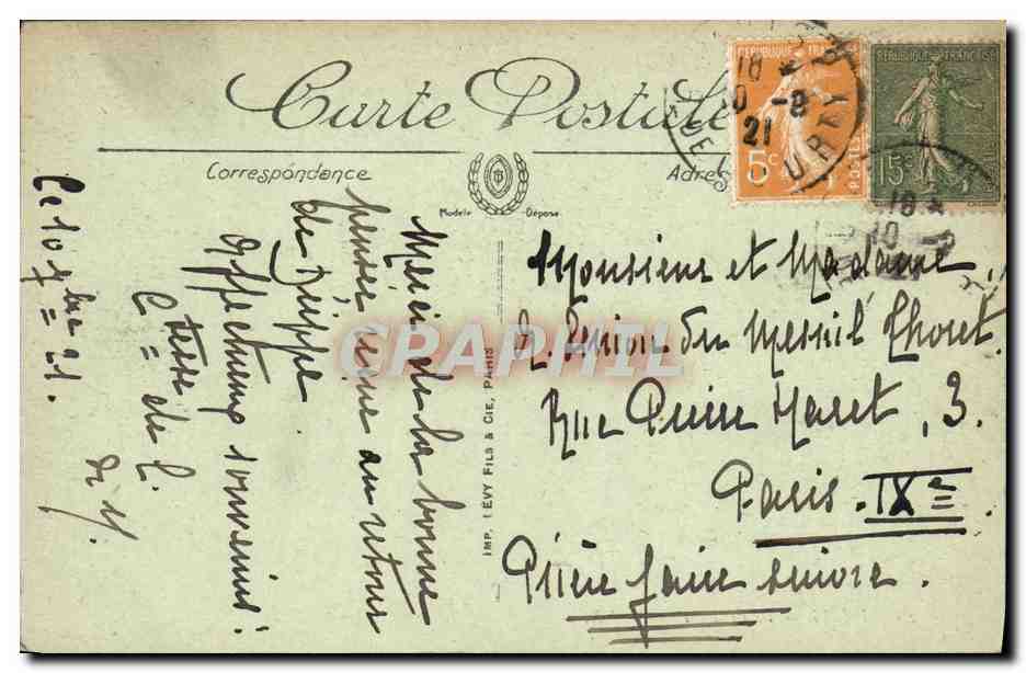 CPA Paris Le Petit Palais — Rückseite