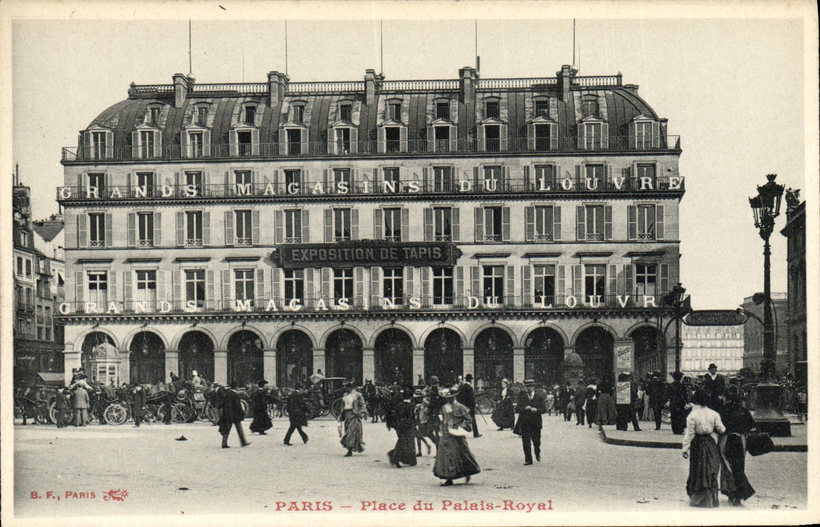 CPA Paris Place Du Palais Royal Grands Magasins du Louvre