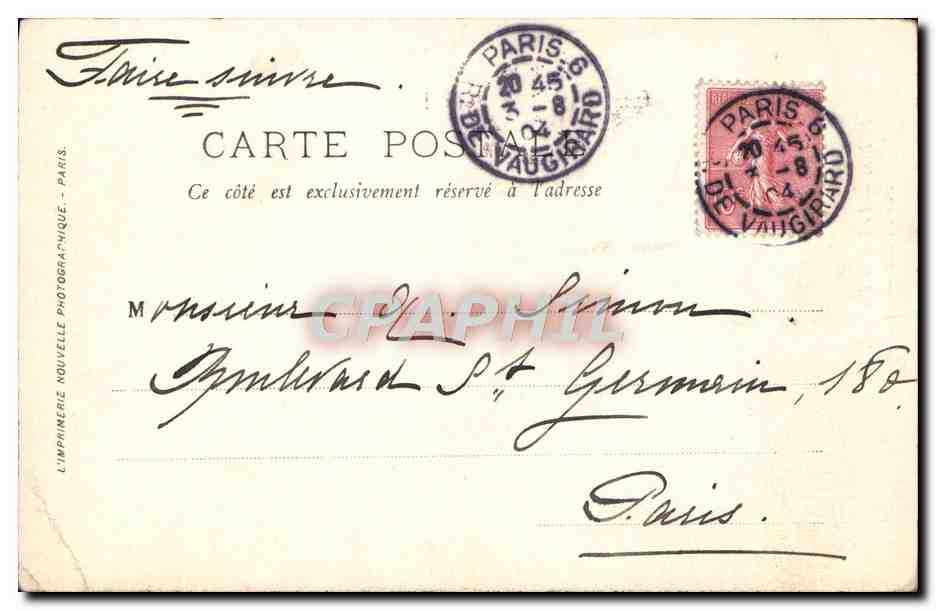 CPA Paris Le Bois De Boulogne Aux Acacias Chevaux — Rückseite