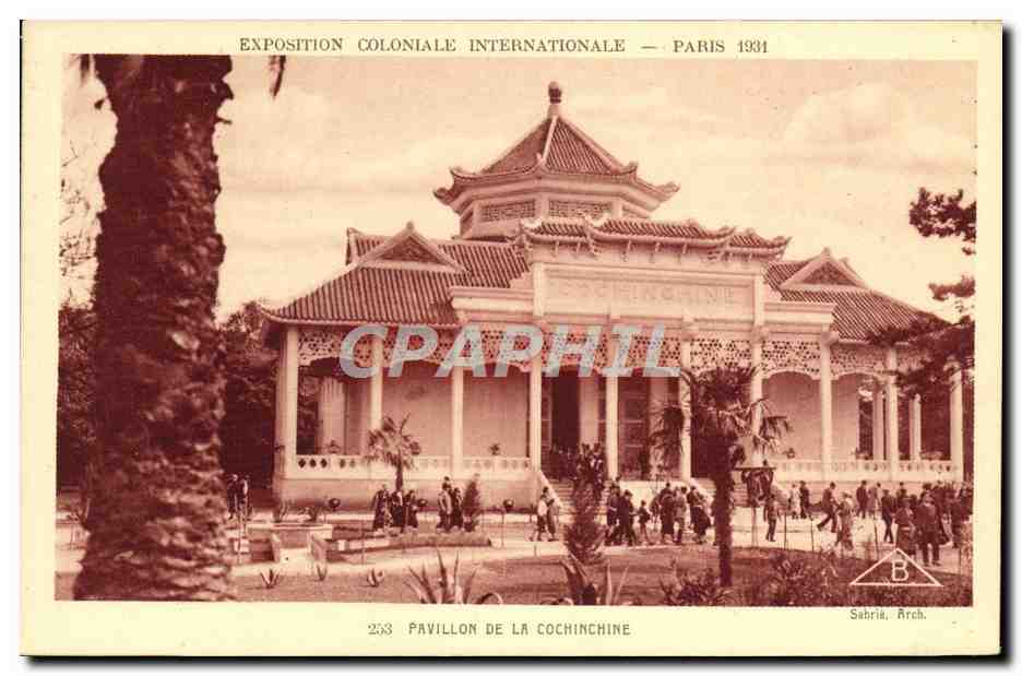 Pavillon von Cochinchina — Internationale Kolonialausstellung — Paris 1931 — Sahria, Arch.