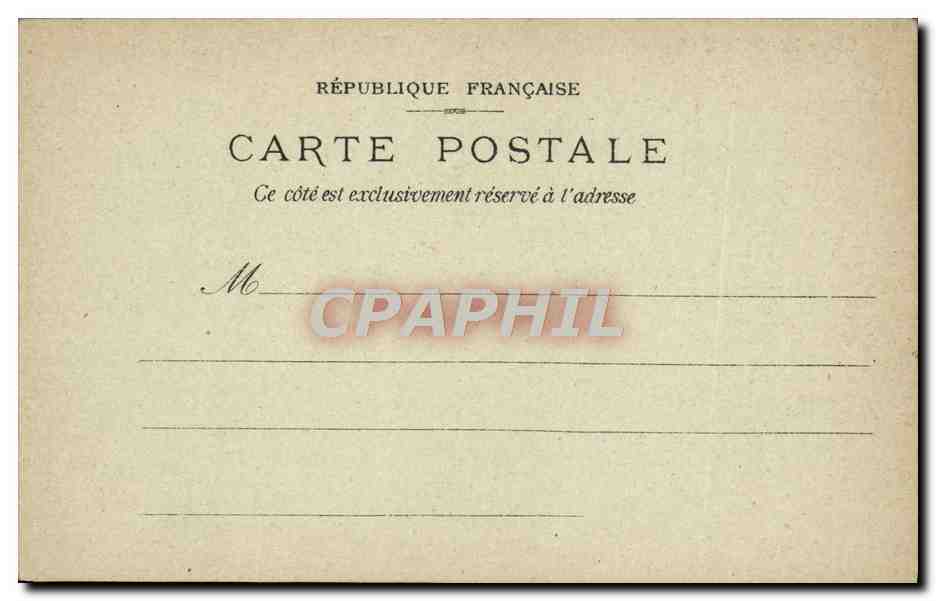 CPA Paris Palais Bourbon Presidence Chocolat de la Cie coloniale  — Rückseite