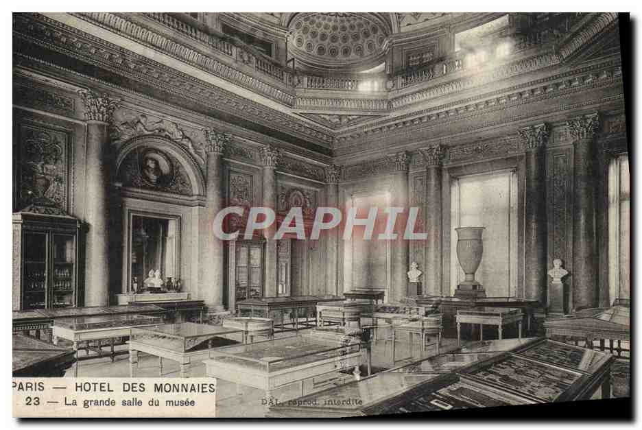 CPA Paris Hotel Des Monnaies La Grande Salle du Musee