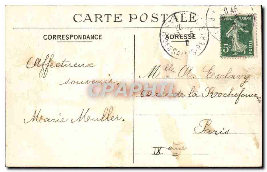 CPA Paris Hotel Des Monnaies La Grande Salle du Musee — Rückseite