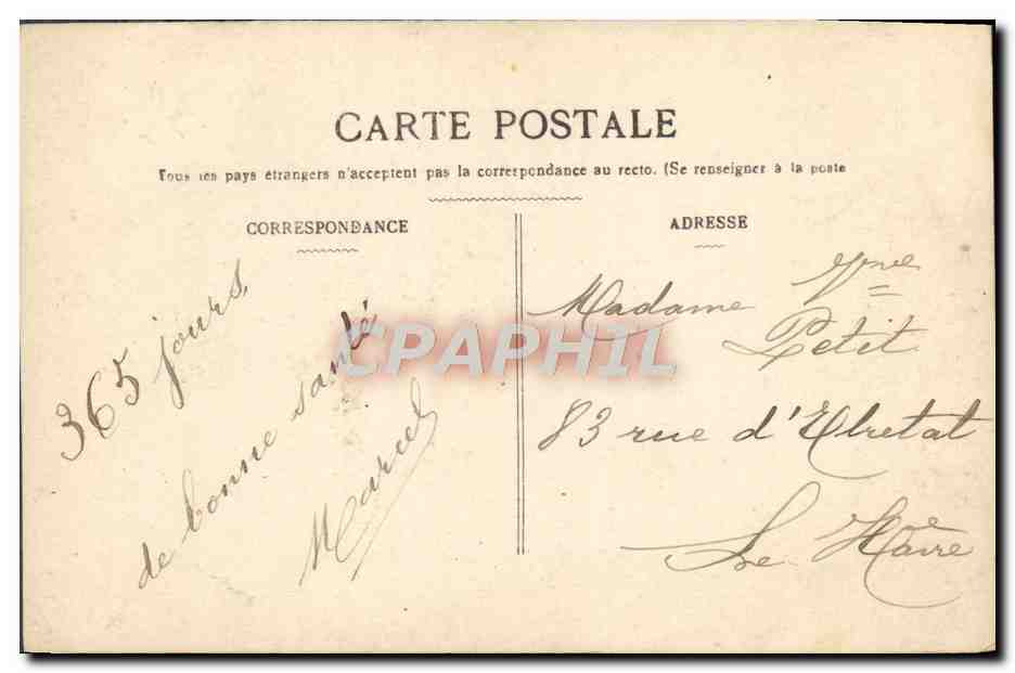 CPA Fantaisie Enfant — Rückseite