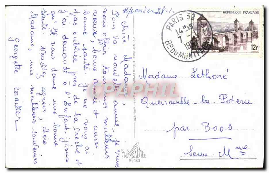 CPA Fantaisie Enfants — Rückseite