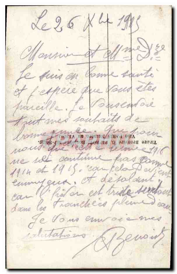 CPA Fantaisie Femme Marianne — Rückseite