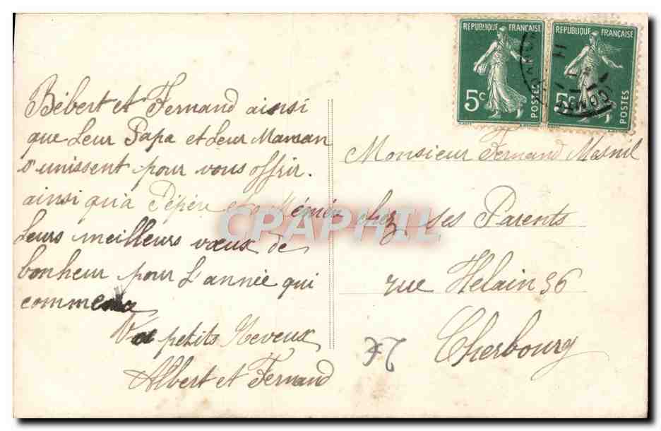 CPA Fantaisie Enfant — Rückseite