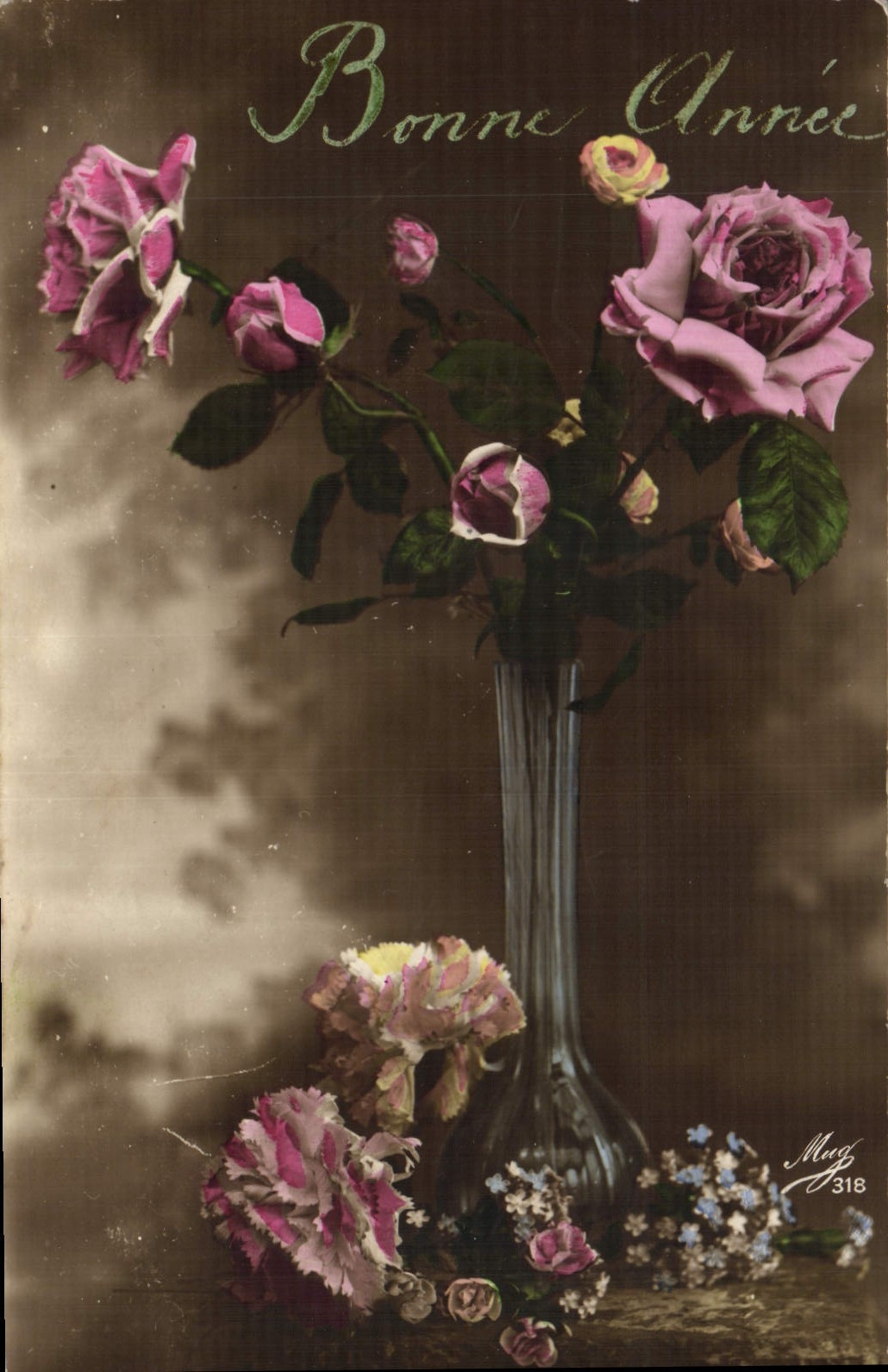 CPA Fantaisie Fleurs