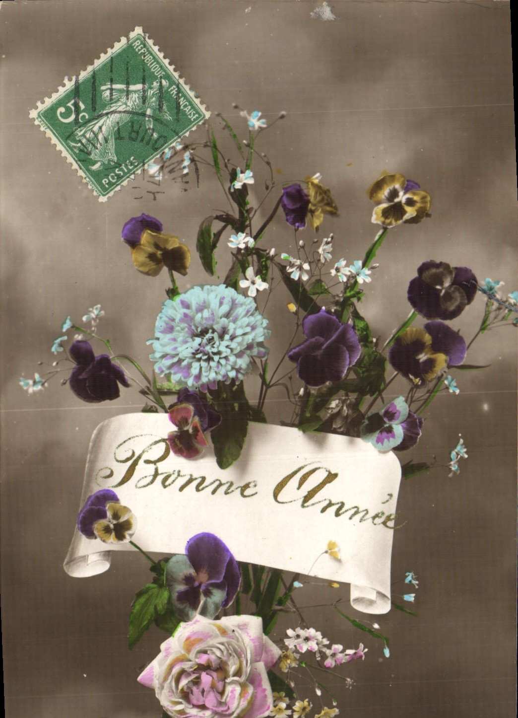 CPA Fantaisie Fleurs