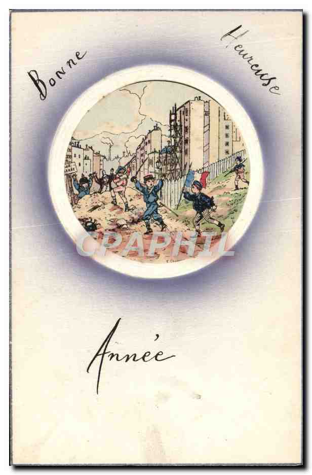 CPA Fantaisie Enfants Soldats Militaria