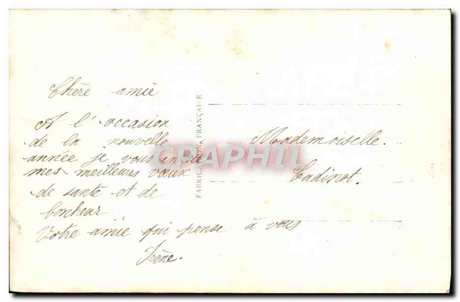 CPA Fantaisie Fleurs — Verso