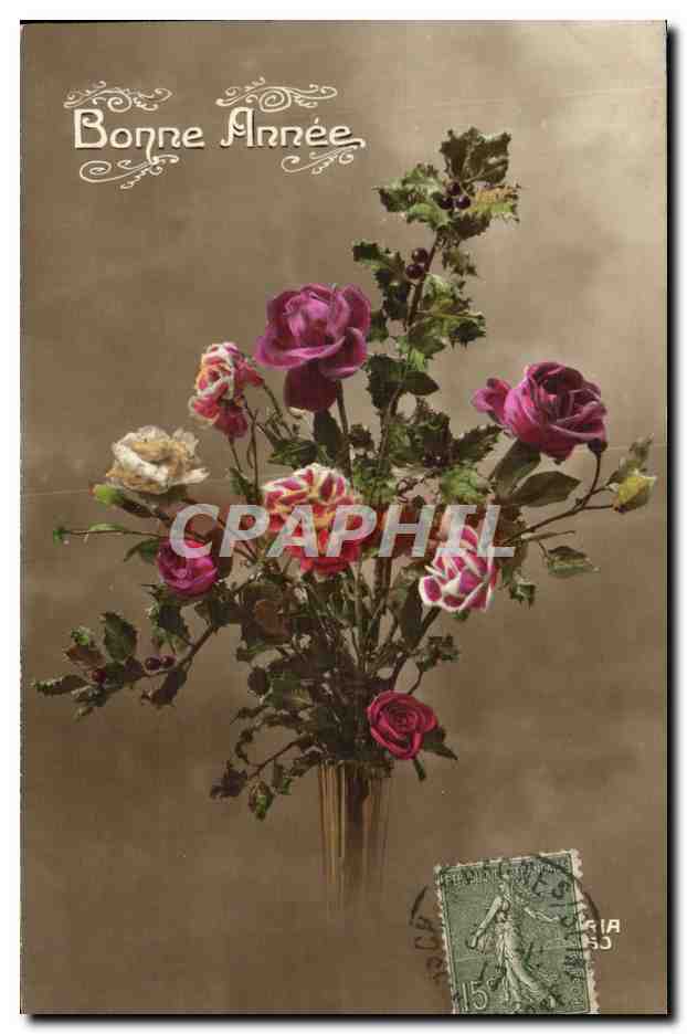 CPA Fantaisie Fleurs