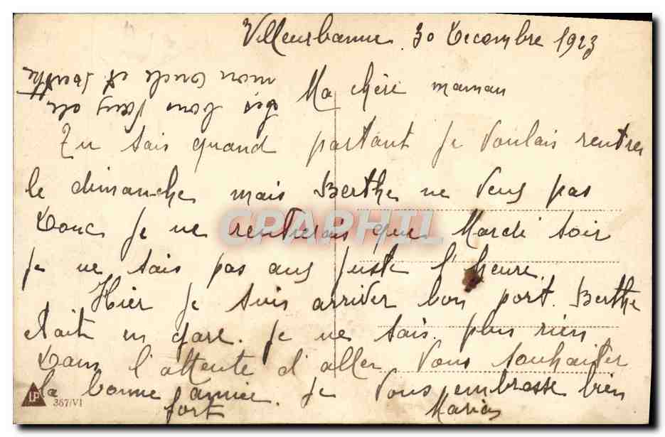 CPA Fantaisie Bonen annee — Verso