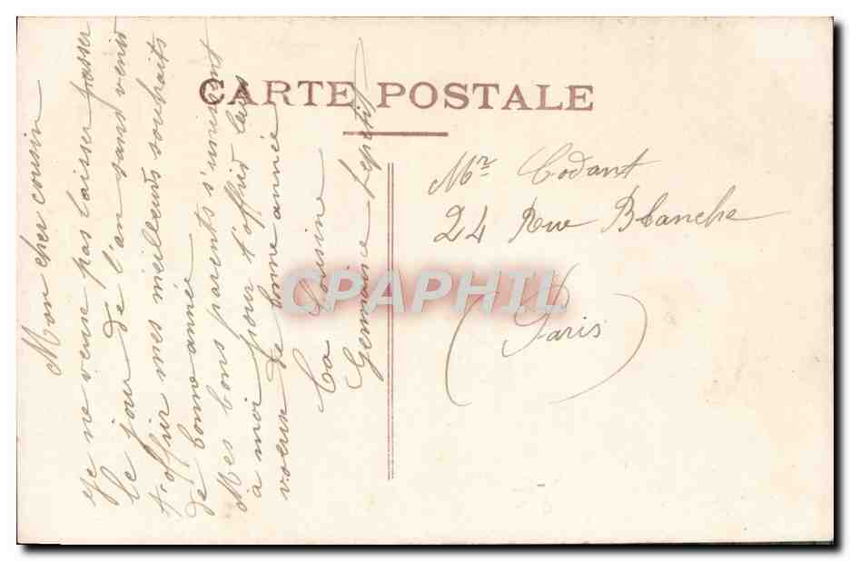 CPA Fantaisie Femme — Verso