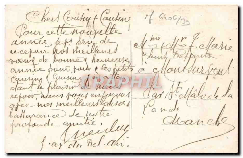 CPA Fantaisie Femme — Verso