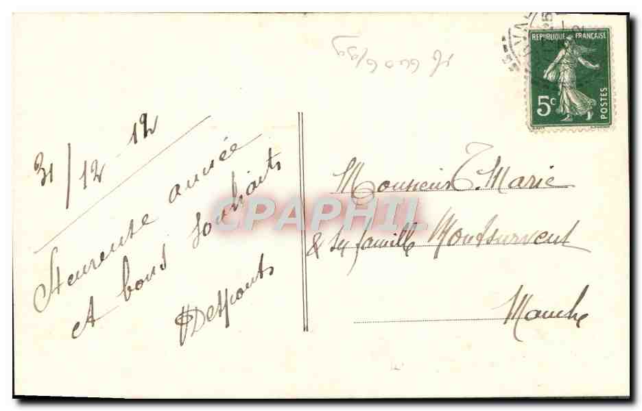 CPA Fantaisie Femme — Verso