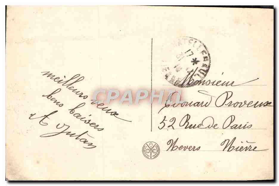 CPA Fantaisie Enfant — Rückseite