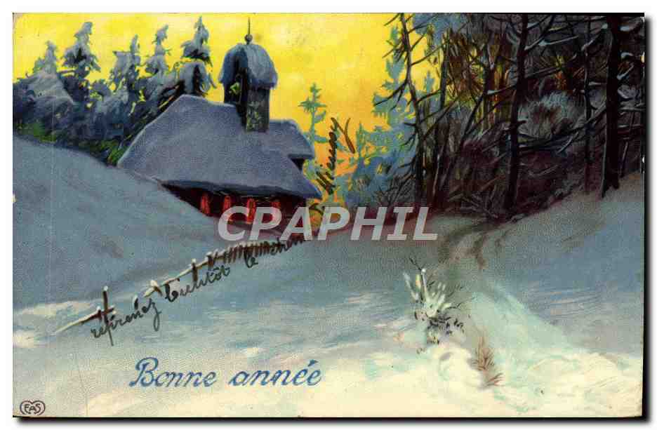 CPA Fantaisie Bonne annee