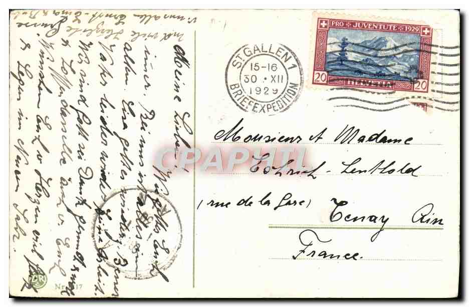 CPA Fantaisie  — Verso