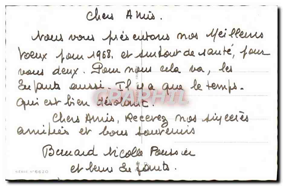 CPA Fantaisie Bonne annee Oiseaux — Rückseite